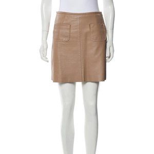 Sandro Leather Mini Skirt